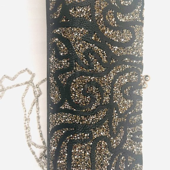 SANTI Italy – New Leather Evening Purse with Sparkling Stones – NWT - Picture 2 of 10